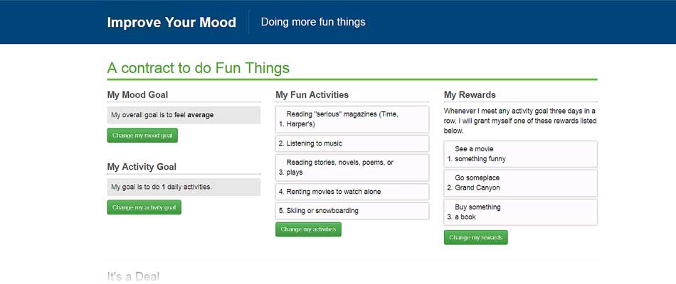 MoodHelper: A Contract To Do Fun Things